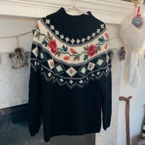 Gorgeous Black Talbot’s Wool Sweater Size PS can fit up to Size M